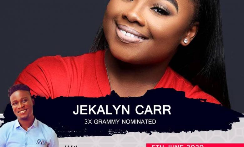 Bra Banie to Host 3x Grammy Nominated Gospel Singer Jekalyn Carr on Christian Vibes Gh Live.