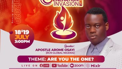 NEW GENERATION INVASION 2020 EDITION WITH APOSTLE AROME OSAYI