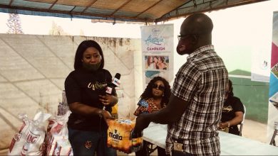 Organizers of "Women in Worship" donate items to Teshie Orphanage Home