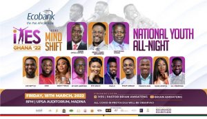 Pastor Brian Amoateng is set to host the First ever National Youth All Night on March 18th.