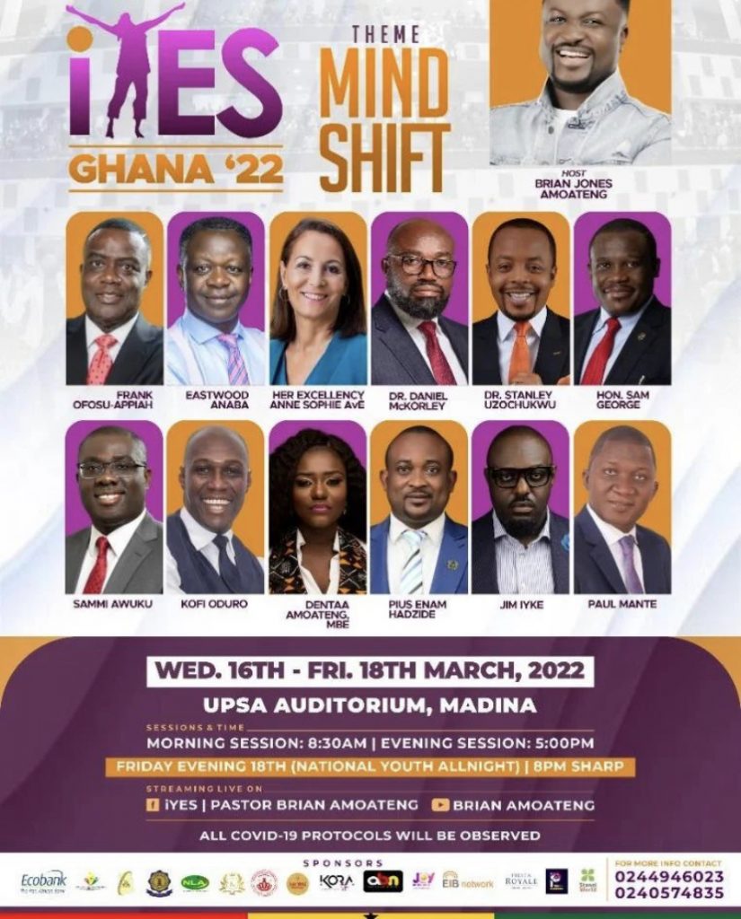 Pastor Brian Amoateng is set to host the First ever National Youth All Night on March 18th.