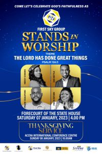 Mercy Chinwo, Joe Mettle, Piesie Esther & Frank Guildford To Headline "First Sky Group Stands in Worship".