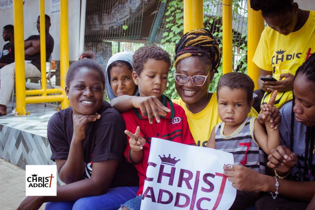 Christ Addict Ghana Feeds Over 200 Homeless and Street Children in Accra as Easter Monday Celebration