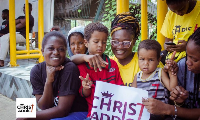 Christ Addict Ghana Feeds Over 200 Homeless and Street Children in Accra as Easter Monday Celebration