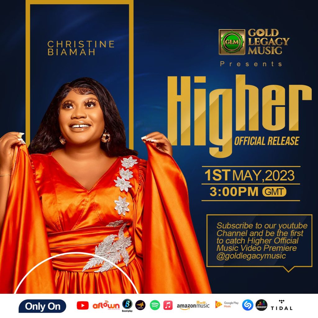 Gospel Singer Christine Biamah Set To Release Her Song “Higher” On May 1st