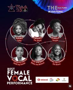 Queendalyn Yurglee Crowned Telecel Ghana Music Awards Best Female Vocalist of The Year