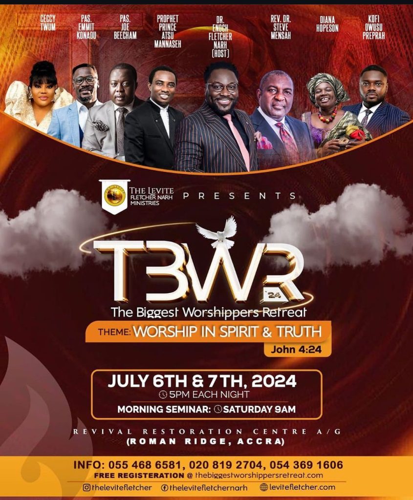 Dr. Fletcher Narh, a prominent US-based gospel artist, preacher and founder of Ready Church – Delaware is set to host a groundbreaking worship summit titled “The Biggest Worshippers Retreat” (TBWR).